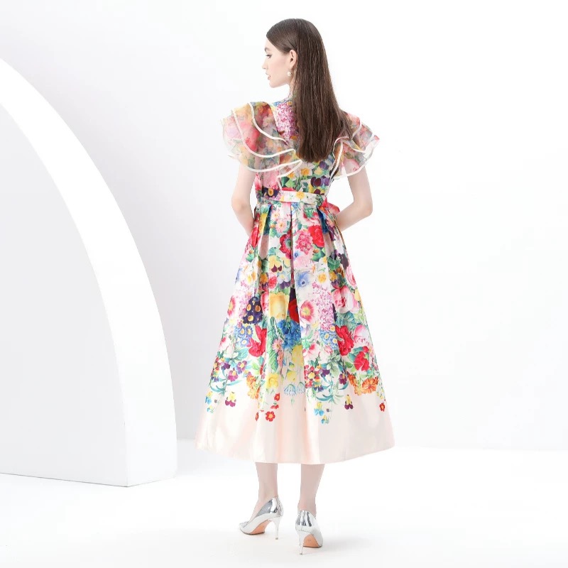 Send me flowers floral dress ED208 images